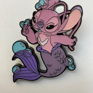 Loungefly Disney Stitch and Angel Halloween Pin Angel As Mermaid H6