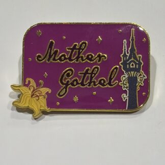 Loungefly Disney Villains Signature Name Plate Pin - Mother Gothel Tangled F9