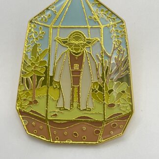 Loungefly Star Wars Yoda Terrarium Enamel Pin Green House Plants Disney E0