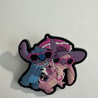 Loungefly - Stitch and Angel Under an Umbrella - Vacation - Free-D Disney Pin C0