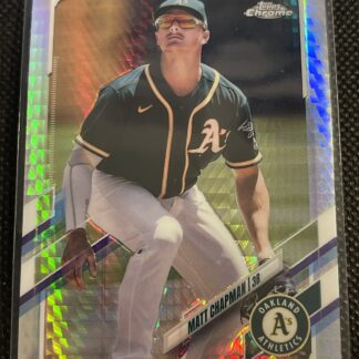Matt Chapman 2021 Topps Chrome Prism Refractor Atheltics