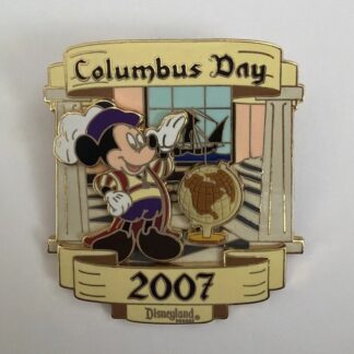 Mickey Mouse Columbus Day 2007 Disneyland Pin G7