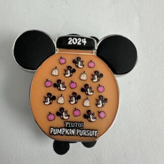 Minnie Plutos Pumpkin Pursuit 2024 Free D Glow In The Dark Disney Pin (D6)
