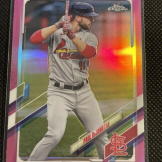 Paul Dejong 2021 Topps Chrome Pink Refractor Parallel SP
