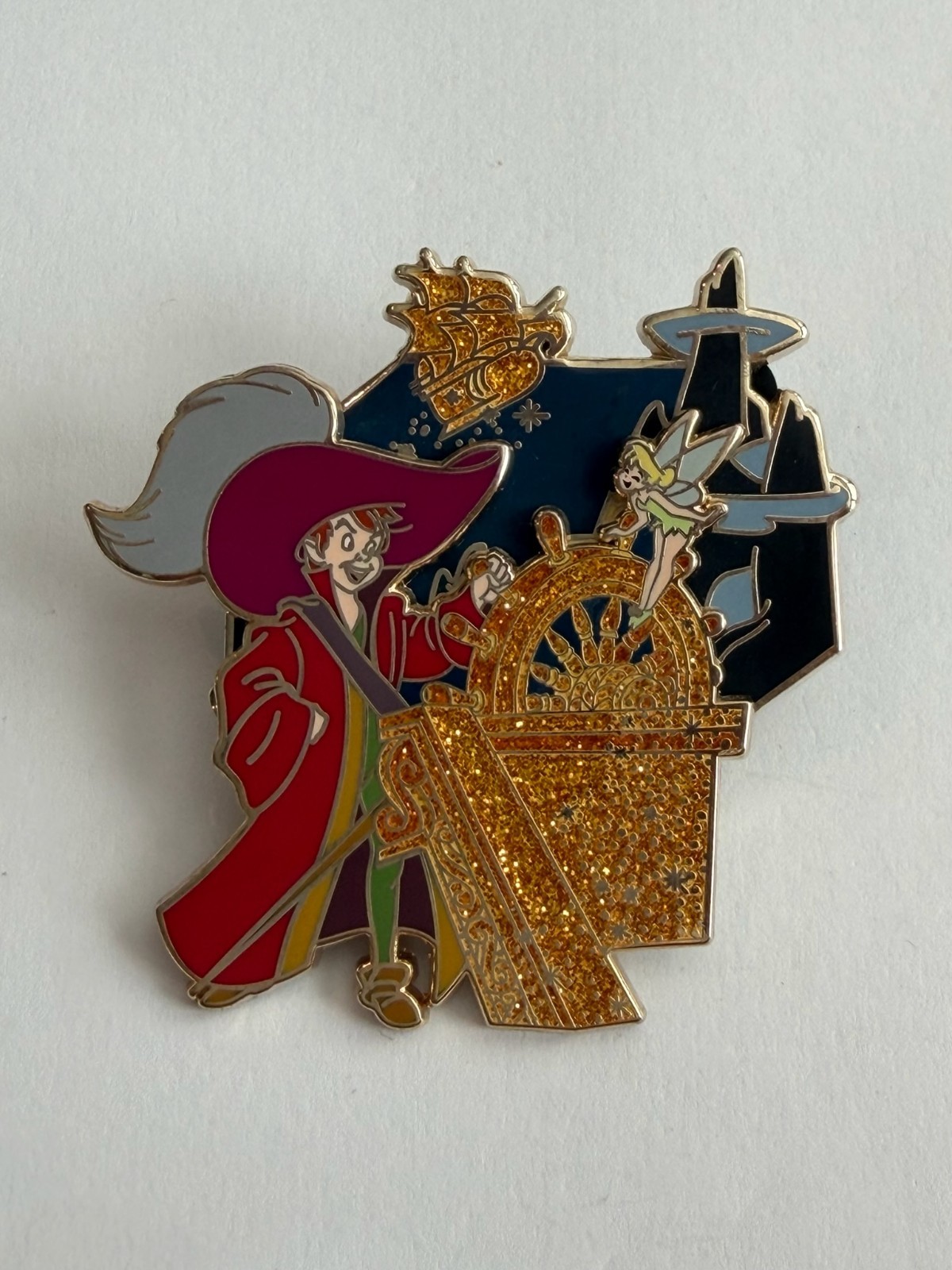 Peter Pan 65th Anniversary Peter Pan Tinker Bell Jolly Roger 2018 Disney Pin H6