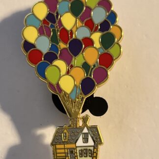 Pixar UP Carl Ellie House Balloon Up UK Promo Disney Store Europe Pin (B0)