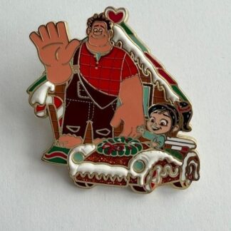 Ralph and Vanellope on Floats Gingerbread House Christmas 2024 Disney Pin F8