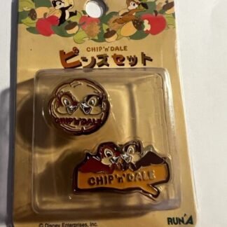 RunA Chip And Dale Log 2 Pin Set Disney Pin (B)