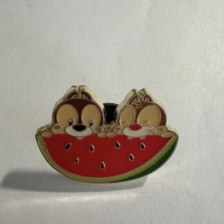SDR Watermelon Chip And Dale Summer Snack Time Booster Disney Pin A5