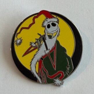 Santa Jack Skellington Yellow Moon Nightmare Before Christmas 2020 Disney Pin H5