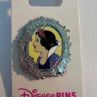 Snow White Cameo Side Profile Silver Frame Portrait Disney Pin (B)
