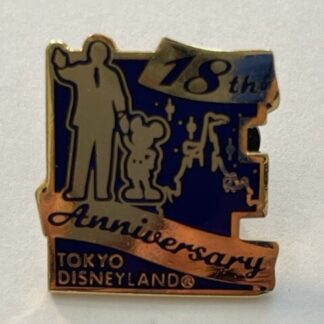 TDL Tokyo Disneyland 18th Anniversary Partners Statue Disney Pin 4766 (C7)