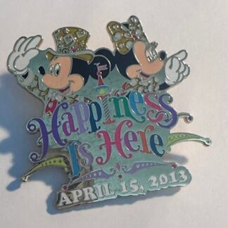 TDR Mickey Minnie Mouse Logo Happiness Is Here 30th Anniversary Disney Pin (D9)