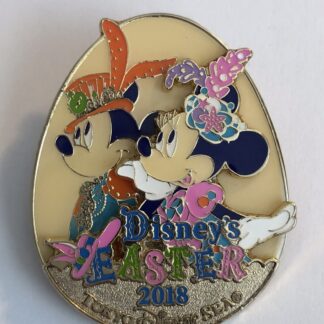TDS - Disney’s Easter 2018 - Mickey And Minnie Mouse Disney Pin (B8)