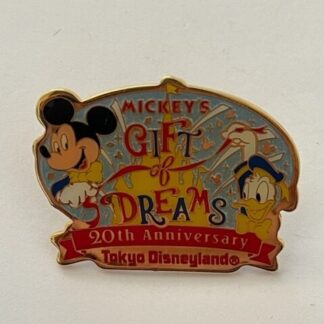 TDS TDR Mickey & Donald Mickeys Gift Of Dreams 20th Anniversary Disney Pin (B5)