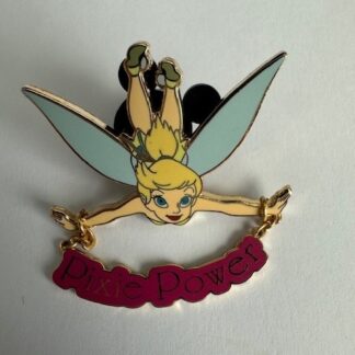 Tinker Bell Pixie Power Dangle Blue Wings Disney Pin E7