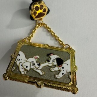 Two Puppies Playing Together Picture Frame Mystery Dangle 2025 Disney Pin F8