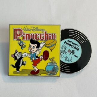 Vintage Vinyl Pin of The Month Pinocchio Record LE Disney Pin (A2)