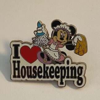 WDW Cast Member Exclusive I love Housekeeping Role Minnie Disney Pin (A2)
