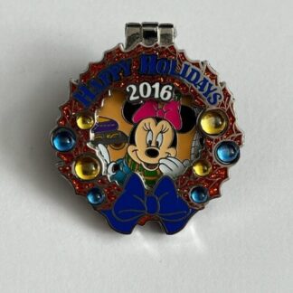 WDW Holiday Wreaths Resort Collection 2016 Pop Century Minnie LE Disney Pin (C3)