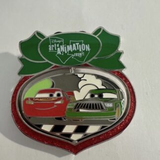 WDW Lightning McQueen Chick Hicks Art Animation Resort Cars Disney Pin (F0)
