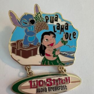 2005 Disney DLR Lilo & Stitch Aloha Breakfast Pin Special Edition of 10,000 (D5)