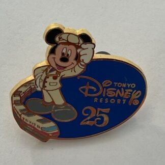 2008 Disney Pin TDR 25th Anniversary Tokyo Monorail Resort Line Mickey (C1)