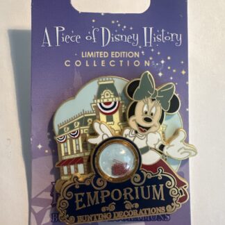2009 Disneyland Emporium Bunting Deco Minnie Piece Of Disney History Pin LE 1000