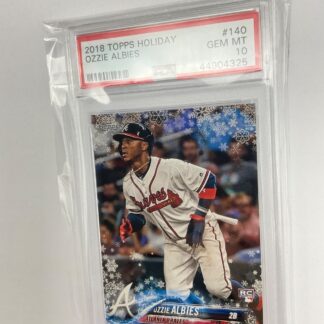 2018 Topps Holiday Snowflake Ozzie Albies PSA 10 GEM MT #140