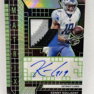 2019 Panini Obsidian FOTL Kenny Golladay MATRIX AUTO PATCH /50 Lions Autograph