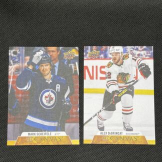 2020-21 UD Series 2 Upper Deck UD Canvas Debrincat & Scheifele LOT