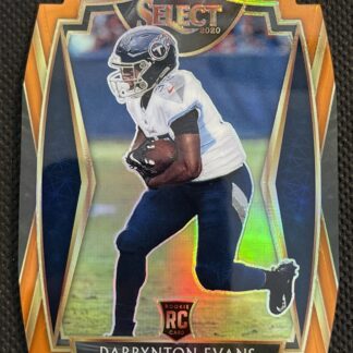 2020 Panini Select Darrynton Evans Orange Prizm Premier Level Die Cut #178