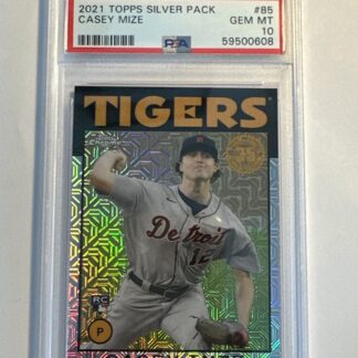 2021 Topps Silver Pack #85 Casey Mize Mojo Rookie RC  PSA 10 Gem Mint