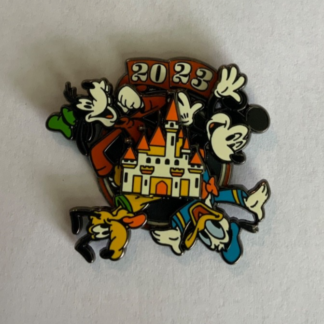 2023 Disney Parks Spinner Fab Four Mickey Goofy Donald Pluto Pin H1
