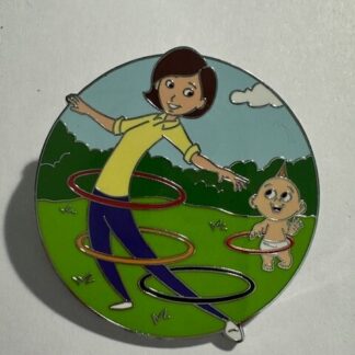 2024 Disney Parks Pixar Hula Hoop MRS INCREDIBLE & Jack Jack Mystery Pin (E8)