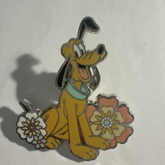 2025 Loungefly Disney Cats and Dogs Floral Mystery Box Enamel Pin - PLUTO (B5)