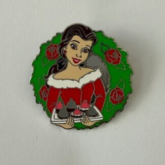 Belle Cupcakes Character Wreaths Treats Christmas Holiday 2024 Disney Pin F8