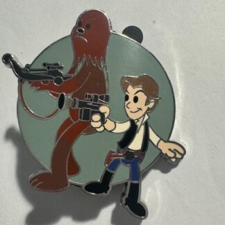 Chewbacca and Han Solo - Star Wars Cute Duos Starter 2024 Disney Pin B1