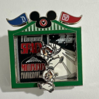Chip and Dale Space Mountain Bicoastal Adventures January 2024 Disney Pin F7