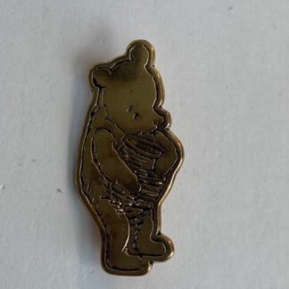 Classic Pooh Sterling Silver Gold Plated Boxed Pooh Winnie The Pooh Pin (A1)
