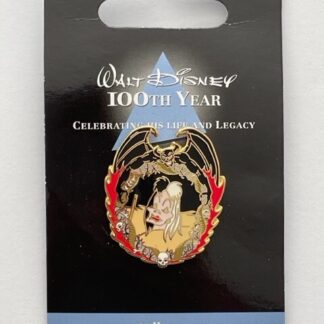 Cruella De Vil (101 Dalmatians) Walt's 100th Year VILLAINS Series Disney Pin (B)