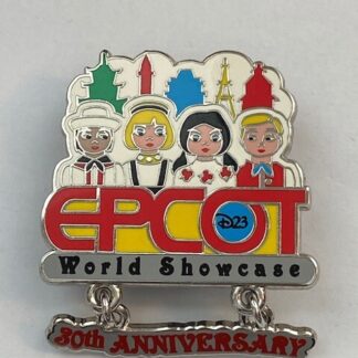 D23 World Showcase Epcot 30th Anniversary Dangle Disney Pin (A3)
