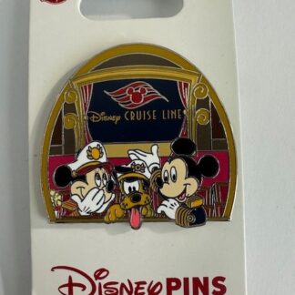 DCL Captain Mickey, Minnie, Pluto In the Cruise Ship 2024 Disney Pin B
