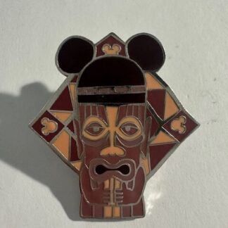 DISNEY 2007 MAROON TIKI HIDDEN MICKEY PIN (B7)