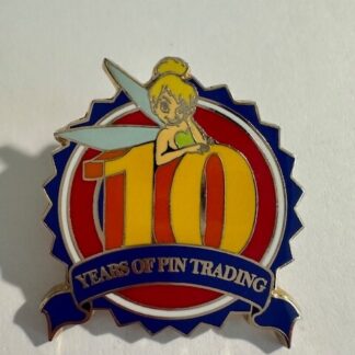 DISNEY BOOSTER COLLECTION PIN TRADING 10TH ANNIVERSARY TINKER BELL PIN (E3)