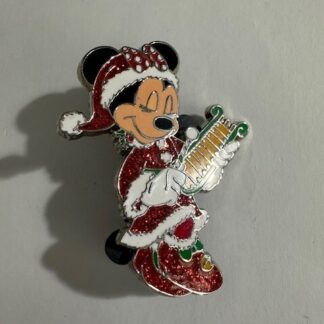 DISNEY WDW HAPPY HOLIDAYS COLLECTION 2008 MINNIE MOUSE SANTA PIN LE 1000 (E7)