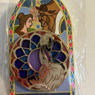 DLP Paris Babette Stained Glass Beauty And The Beast LE 250 Disney Pin (B)