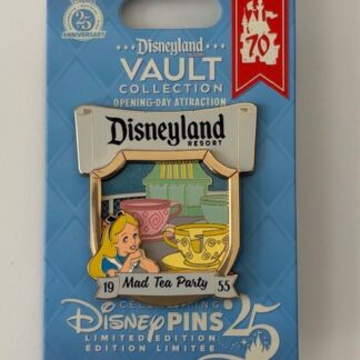 DLR Alice Mad Tea Party Opening Day Attraction Posters Vault 2025 Disney Pin B
