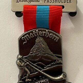 DLR Annual Passholder 2017 Matterhorn Bobsled Ribbon LE Disney Pin (C7)