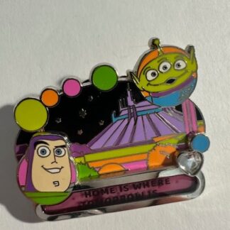 DLR - Buzz and Green Man Alien - Tomorrow - Disney Is Home  2022 Disney Pin F6